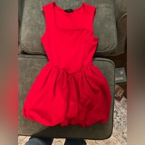 Elegant Red Mini Dress
